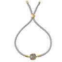 Armband mit quadratischen Labradorit I verstellbar