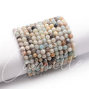 KUGELARMBAND Amazonit - Naturstein poliert I Größe M handgefertigt