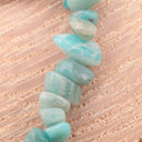 SPLITTERARMBAND Amazonit Peru - Naturstein I Größe M handgefertigt