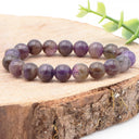 KUGELARMBAND Amethyst - Naturstein poliert I Größe S