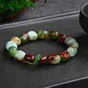 Armband aus grünem Chrysopras I Größe M