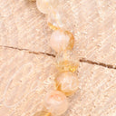 KUGELARMBAND Citrin - Naturstein poliert I Größe M handgefertigt