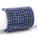 KUGELARMBAND Lapis Lazuli - Naturstein poliert I Größe S