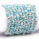 ARMBAND Larimar AA - Naturstein I Größe M handgefertigt