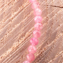 KUGELARMBAND FACETTIERT ROSA TURMALIN I Größe M