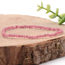 KUGELARMBAND FACETTIERT ROSA TURMALIN I Größe M