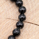 Armband aus schwarzem Turmalin I Größe L