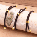 Verstellbares Armband mit Stein-Medaillon  I verstellbar - 4 Varianten