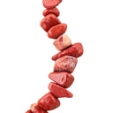 Roter Jaspis Splitterarmband aus handgefertigten roten Jaspisperlen, stilvolles Accessoire für jedes Handgelenk.